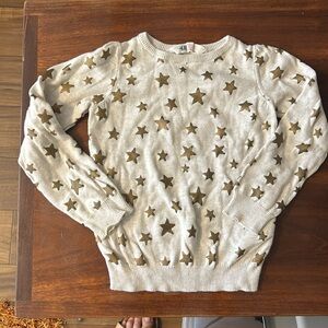 H&M Sweater with gold stars. Girls (4-6Y)